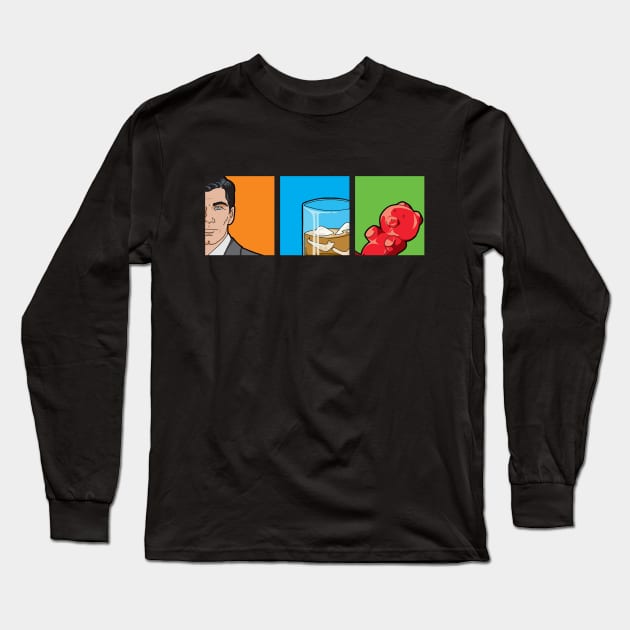 scotch and gummy bears Long Sleeve T-Shirt by akirascroll